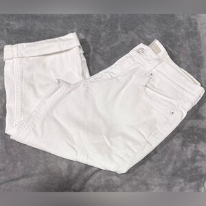 ~Levi’s Cuffed Capri White Denim